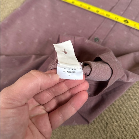 Vuori Short Sleeve Bridge Button Down Shirt Men’s Size Medium Terracotta Bird - Picture 7 of 9